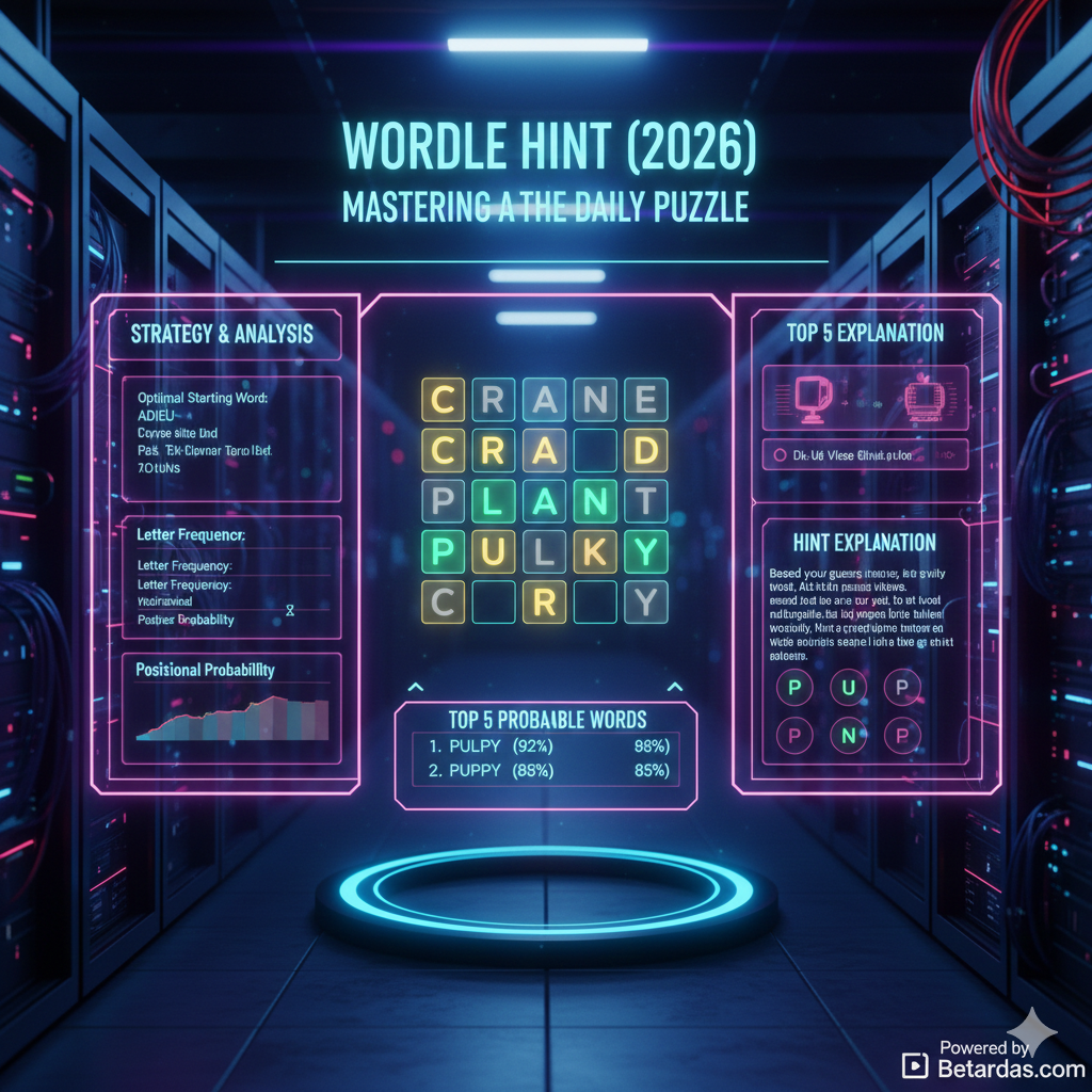 Wordle Hint (2026): Advanced Strategies & Solver Tools at Betardas.com